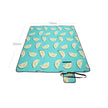 Foldable Picnic Blanket – Waterproof Layer – Aqua Color – Large Size 200 x 150 cm