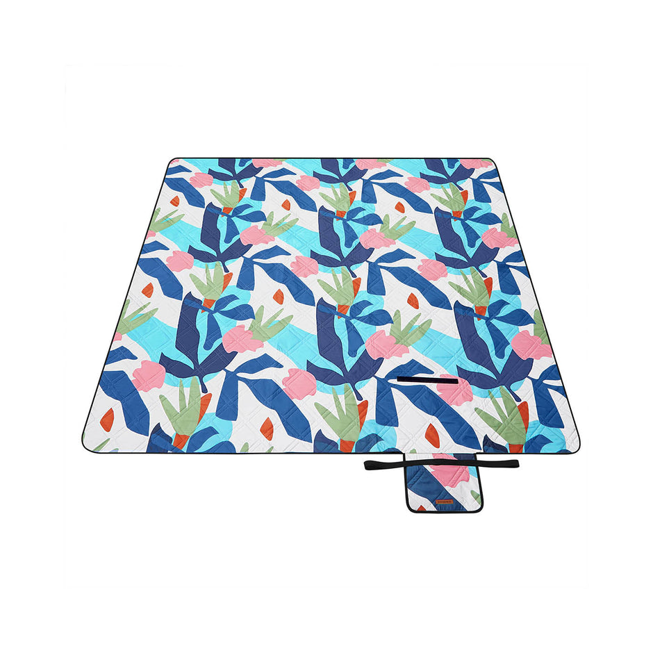 Picnic Blanket – Fabric – Multicolor – Large Waterproof and Machine Washable, Foldable Design, 200 x 300 cm