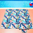 Picnic Blanket – Waterproof Fabric – Colourful Fern – Large and Foldable, Machine Washable, 200 x 200 cm