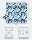 Picnic Blanket – Fabric – Multicolor – Large Waterproof and Machine Washable, Foldable Design, 200 x 300 cm