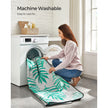 Large Waterproof Picnic Blanket – Fabric – Fern Pattern and Grey – Foldable and Machine Washable
