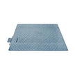 Picnic Blanket – Fabric – Light Blue with Leaf Pattern – Generously Sized 300 x 200 cm