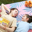 Large Picnic Blanket – Waterproof Fabric – Multicolor Lemon Pattern – Foldable and Machine Washable