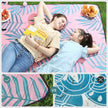 Large Picnic Blanket – Waterproof Fabric – Multicolor Lemon Pattern – Foldable and Machine Washable