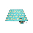 Large Camping Picnic Blanket – Waterproof Layer – Aqua Color – Machine Washable and Foldable