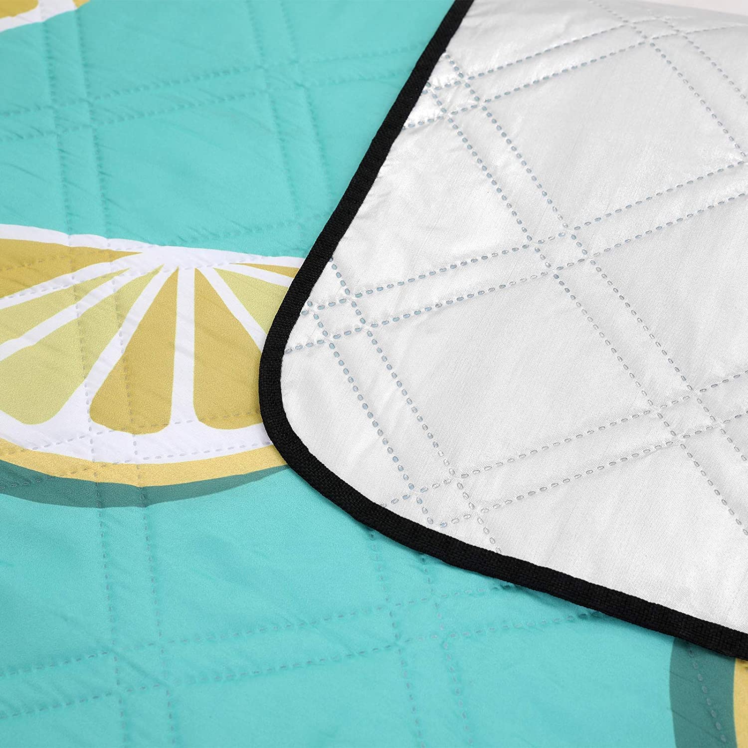 Large Camping Picnic Blanket – Waterproof Layer – Aqua Color – Machine Washable and Foldable