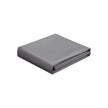 Balcony Terrace Privacy Protector – Water-Repellent Polyester – Smoky Grey – Includes Rope and Aluminium Eyelets