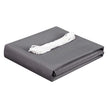 Balcony Privacy Screen – Water-Repellent Polyester – Smoky Gray – Includes Rope and Aluminium Eyelets