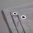 Balcony Privacy Screen – Water-Repellent Polyester – Smoky Gray – Includes Rope and Aluminium Eyelets