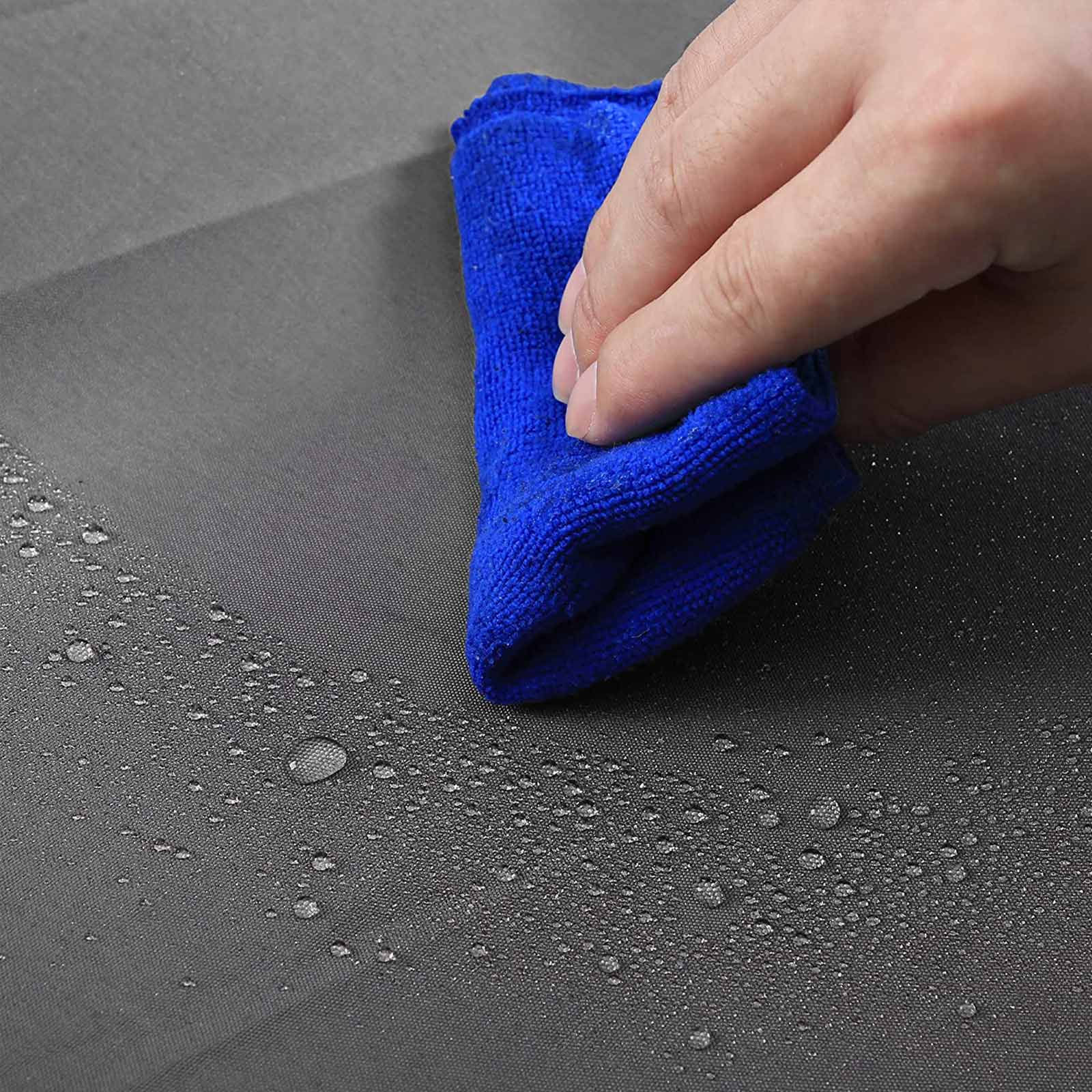 Balcony Terrace Privacy Protector – Water-Repellent Polyester – Smoky Grey – Includes Rope and Aluminium Eyelets