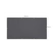 Balcony Privacy Screen – Water-Repellent Polyester – Smoky Gray – Includes Rope and Aluminium Eyelets