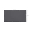 Balcony Terrace Privacy Protector – Water-Repellent Polyester – Smoky Grey – Includes Rope and Aluminium Eyelets
