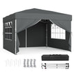 Pop Up Gazebo - 9.4L - PE Plastic, Steel - UV Protection, Drizzle-Resistant