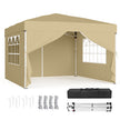 Pop Up Gazebo - 9.4L - PE Plastic, Steel - UV Protection, Drizzle-Resistant