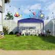 Portable Pop-Up Gazebo – Fabric – Blue – Anti-UV Canopy for Outdoor Events
