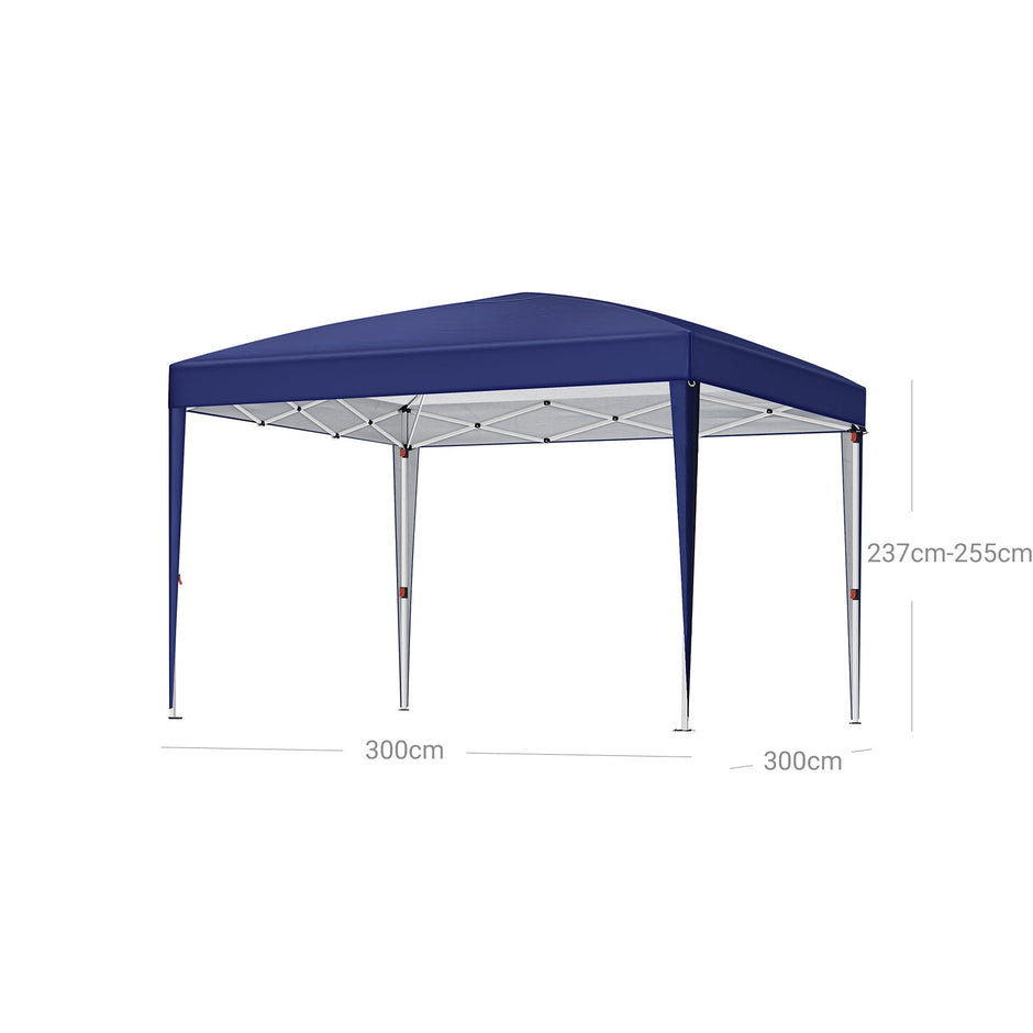 Portable Pop-Up Gazebo – Fabric – Blue – Anti-UV Canopy for Outdoor Events