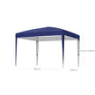 Portable Pop-Up Gazebo – Fabric – Blue – Anti-UV Canopy for Outdoor Events