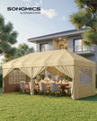 Pop Up Gazebo - 30L - Steel & Oxford Fabric - UV Protection - Drizzle-Resistant