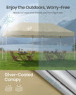 Pop Up Gazebo - 30L - Steel & Oxford Fabric - UV Protection - Drizzle-Resistant