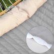 Double Hammock – Oxford Fabric – Gray – Padded with Detachable Bamboo Spreader Bars and Pillow