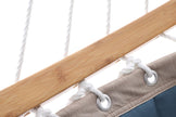 Double Hammock – Oxford Fabric – Blue – Quilted with Pillow and Bamboo Spreader Bars