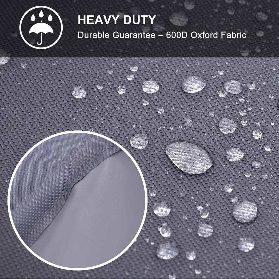 Parasol Umbrella Cover – Waterproof 600D Oxford Fabric – Dark Grey – Includes Rod and Zipper