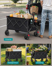 Foldable Trolley – Fabric – Ink Black – 150 L Capacity, Holds up to 150 kg