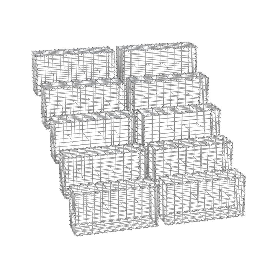 Gabion Cage – Galvanized Wire – 100 x 50 x 30 cm – Stone Retaining Structure