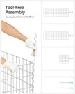 Gabion Wire Basket – Galvanized Steel – 100 x 30 x 30 cm – 4 mm Wire Diameter, 10 x 5 cm Mesh Size