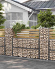 Gabion Wire Basket – Galvanized Steel – 100 x 30 x 30 cm – 4 mm Wire Diameter, 10 x 5 cm Mesh Size