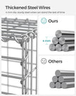 Gabion Basket – Metal – Silver – Garden Fence 100 x 50 x 50 cm