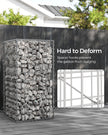Gabion Basket – Metal – Silver – Garden Fence 100 x 50 x 50 cm