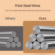 Gabion Cage Basket Set – Metal – Silver – Mesh Size 5 x 10 cm for Garden Fence Wall Partition