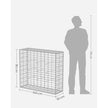 Gabion – Galvanized Wire – 100 x 95 x 30 cm – 4 mm Mesh Diameter