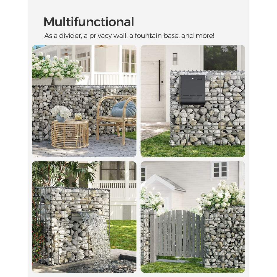 Gabion – Galvanized Wire – 100 x 95 x 30 cm – 4 mm Mesh Diameter