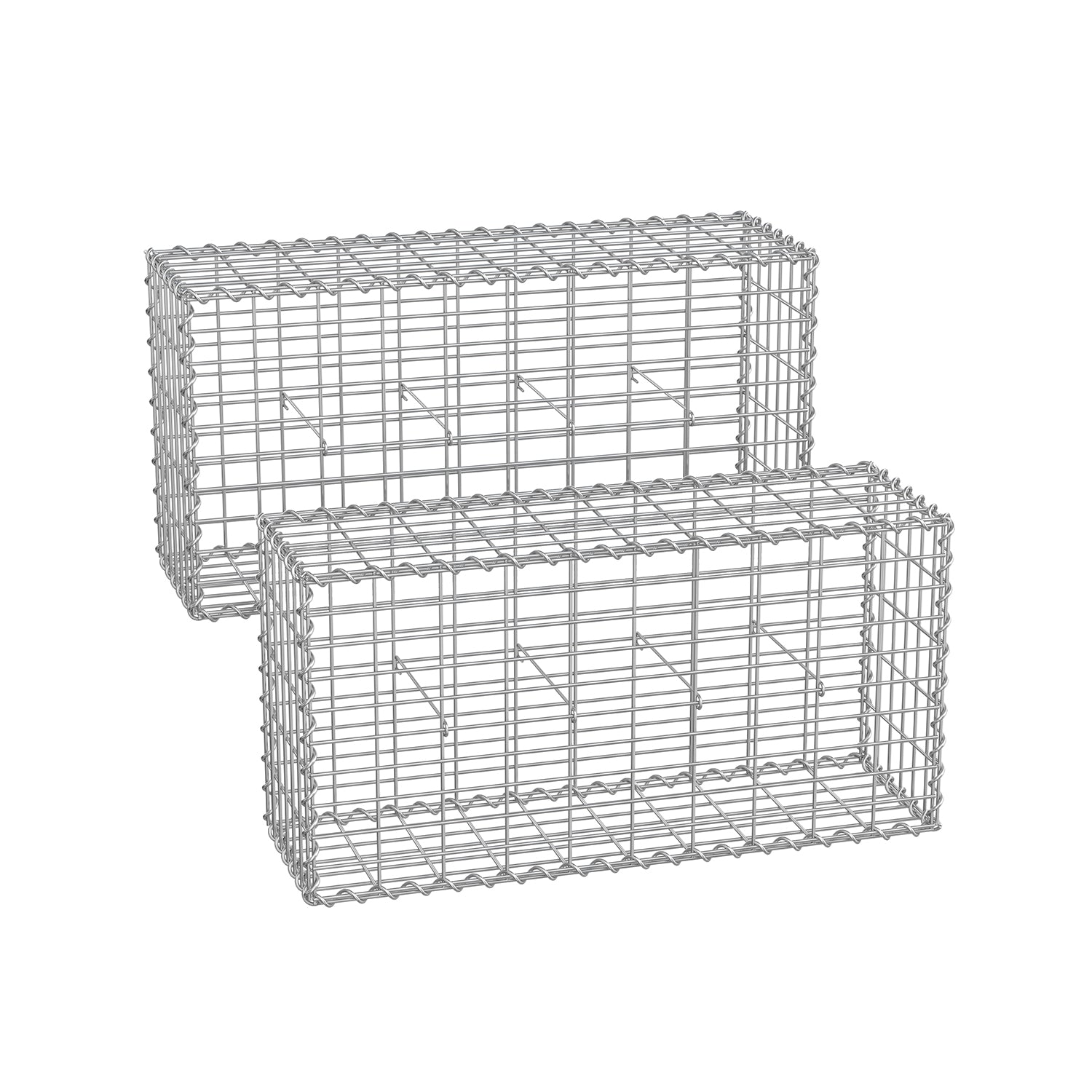Gabion Cage – Galvanized Wire – 100 x 50 x 30 cm – Stone Retaining Structure
