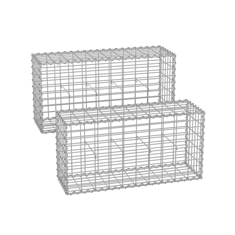 Gabion Cage – Galvanized Wire – 100 x 50 x 30 cm – Stone Retaining Structure