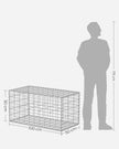 Metal Gabion Cages – Steel – Silver – Garden Fence Stone Basket 100 x 50 x 50 cm