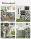 Gabion Cage – Galvanized Wire – Metal – 100 x 90 x 30 cm, 4 mm Mesh Size