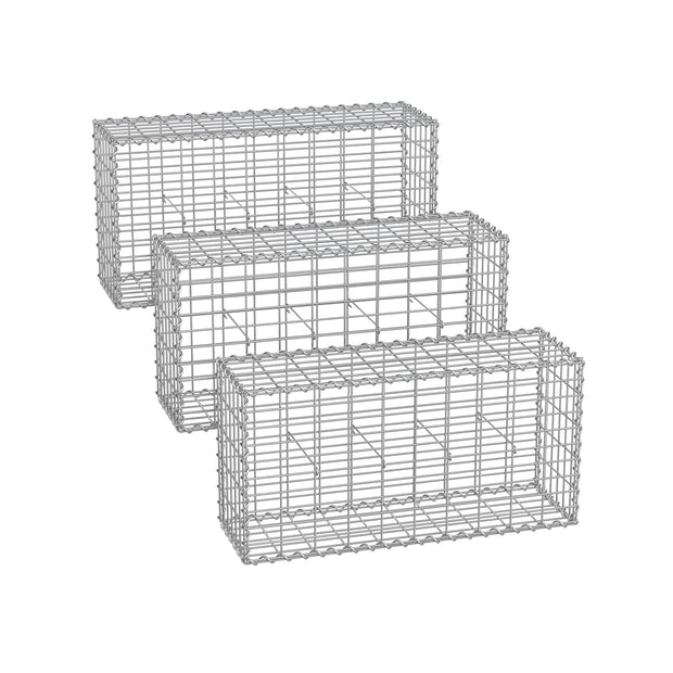 Gabion Cage – Galvanized Wire – 100 x 50 x 30 cm – Stone Retaining Structure