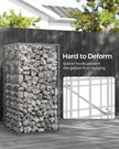 Metal Gabion Cages – Steel – Silver – Garden Fence Stone Basket 100 x 50 x 50 cm