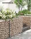 Gabion Cage – Galvanized Metal – 100 x 80 x 30 cm – Durable Wire Mesh 10 x 5 cm