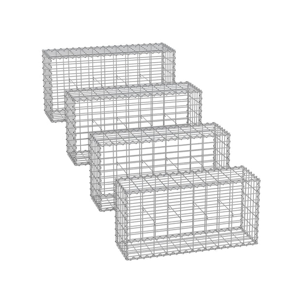 Gabion Cage – Galvanized Wire – 100 x 50 x 30 cm – Stone Retaining Structure