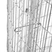 Round Metal Gabion Cage – Galvanised Steel – Silver – Rust-Resistant for Garden Decoration