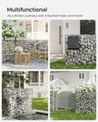 Gabion Cage – Galvanized Metal – 100 x 80 x 30 cm – Durable Wire Mesh 10 x 5 cm
