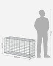 Gabion Cage – Galvanized Wire – 100 x 50 x 30 cm – Stone Retaining Structure