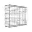 Gabion Cage – Galvanized Steel – 100 x 80 x 30 cm – 5 x 10 cm Mesh for Stones