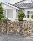 Gabion Cage – Galvanized Steel – 100 x 80 x 30 cm – 5 x 10 cm Mesh for Stones