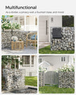 Gabion Cage – Galvanized Steel – 100 x 80 x 30 cm – 5 x 10 cm Mesh for Stones