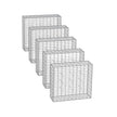 Gabion Cage – Galvanized Wire – Metal – 100 x 90 x 30 cm, 4 mm Mesh Size